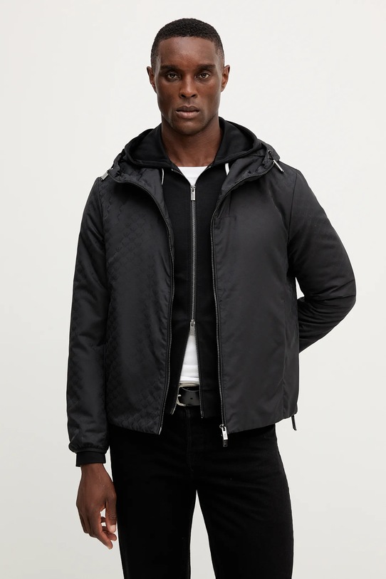 Emporio Armani rövid kabát enyhén szigetelt fekete 8N1BN4.1NHQZ