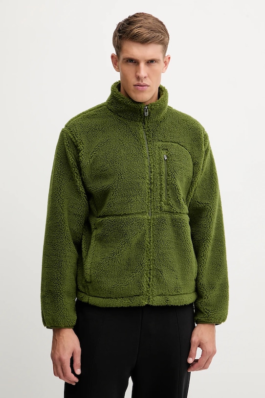 The North Face bluza Extreme Pile 2 Fz Jacket bez kaptura zielony NF0A88Y5BRI1