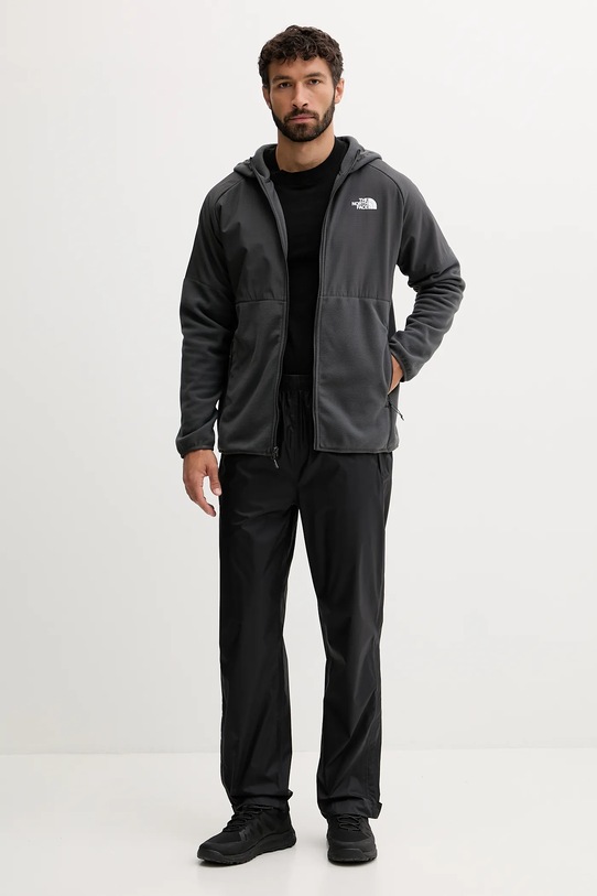The North Face felpa in pile Glacier Heavyweight NF0A89JJU8M1 nero AW25