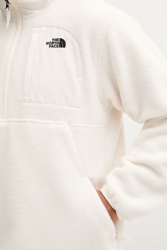 Fleecová mikina The North Face NF0A8FKPQLI1 krémová