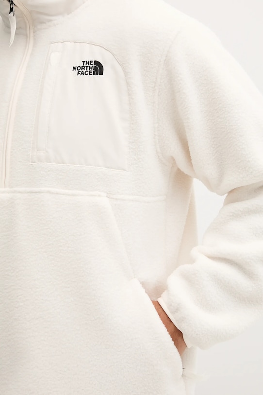 Fleecová mikina The North Face NF0A8FKPQLI1 krémová