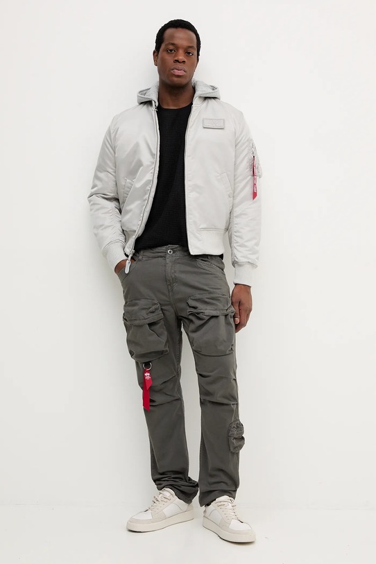 Alpha Industries kurtka bomber 128113.666 szary AW25