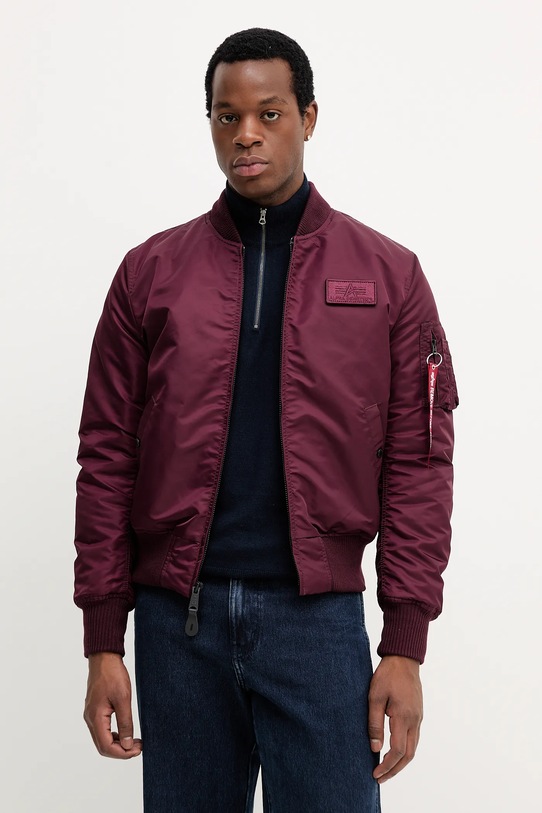 Alpha Industries kurtka bomber bordowy 183110.608