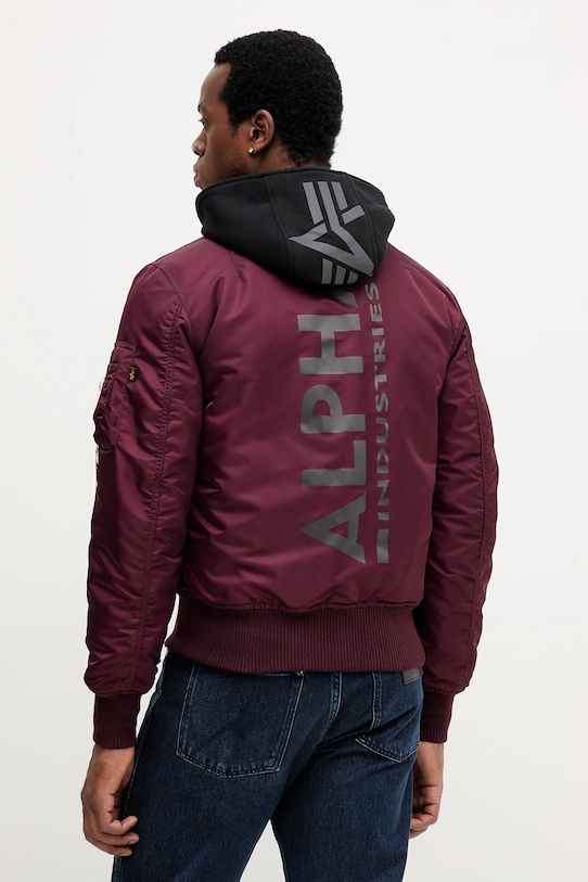 Oblačila Bomber jakna Alpha Industries 128113.608 bordo