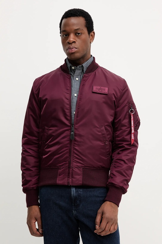 Alpha Industries kurtka bomber bordowy 128113.608