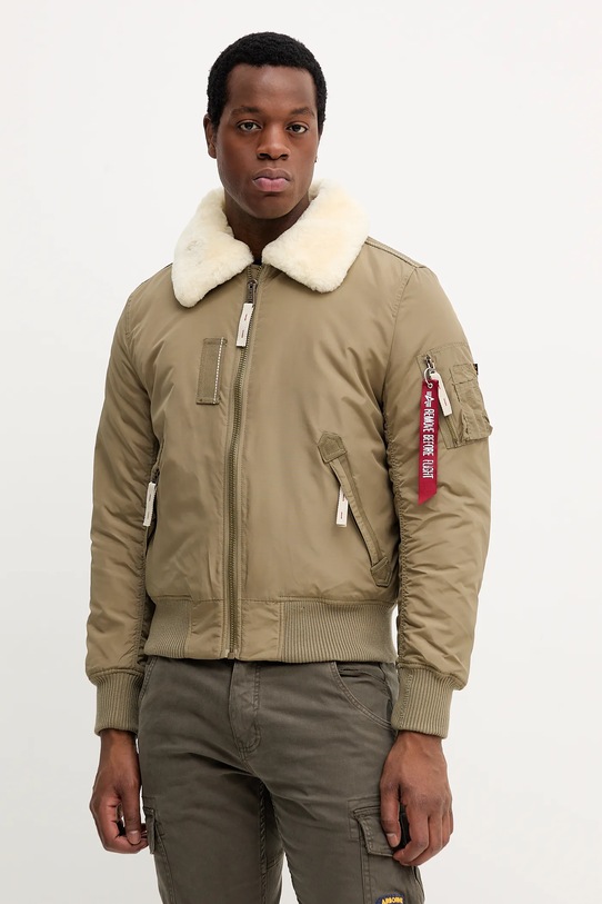 Alpha Industries kurtka bez kaptura zielony 143104.24