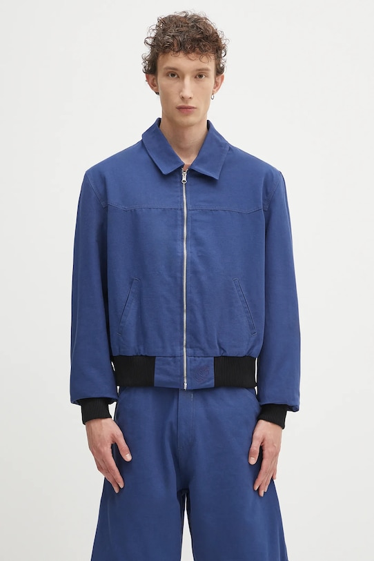 Džínová bunda Sky High Farm Santa Fe přechodné námořnická modř SHF07J021