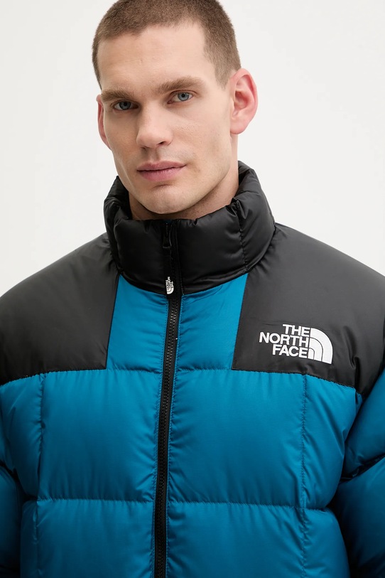 Péřová bunda The North Face Lhotse modrá NF0A3Y23BSI1