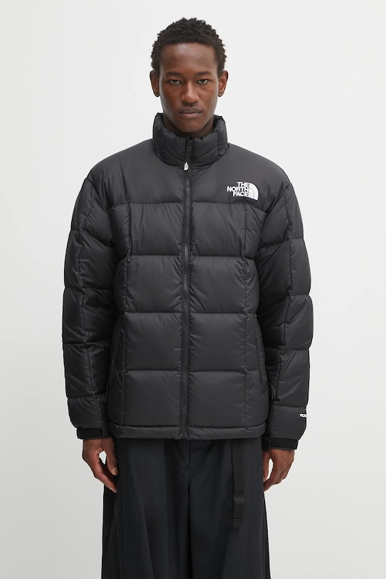Péřová bunda The North Face Lhotse péřové černá NF0A3Y23GOE1