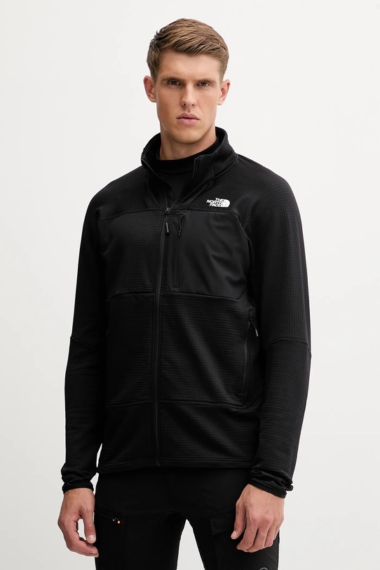 Športová mikina The North Face Stormgap Powergrid s elastanom čierna NF0A87J84H01