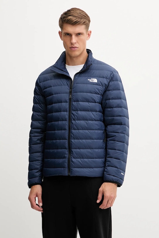 The North Face kurtka puchowa Classic Down bez kaptura granatowy NF0A8D1U8K21