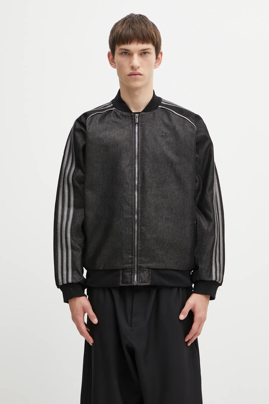 adidas Originals denim bomber jacket Denim Jkt with lining black JY2796