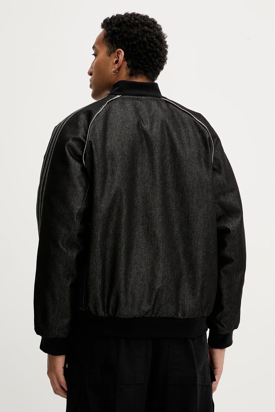 Îmbrăcăminte adidas Originals jachetă bomber din denim Denim Jkt JY2796 negru