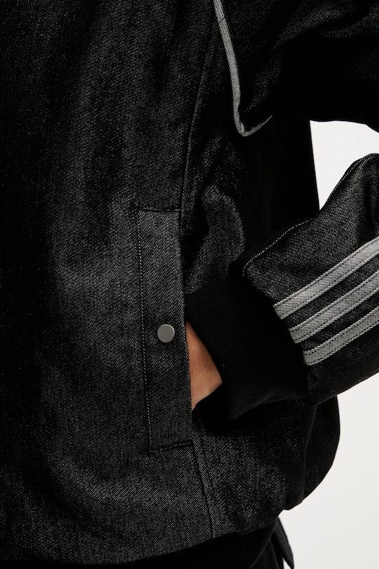 Džínsová bomber bunda adidas Originals Denim Jkt JY2796 čierna