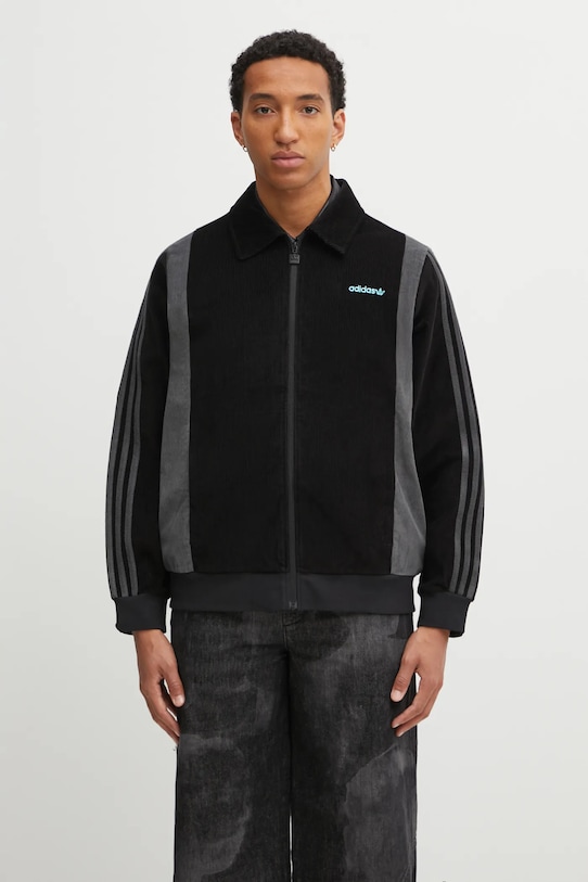 adidas Originals geacă din velur Pro Track Top altele negru JX3085
