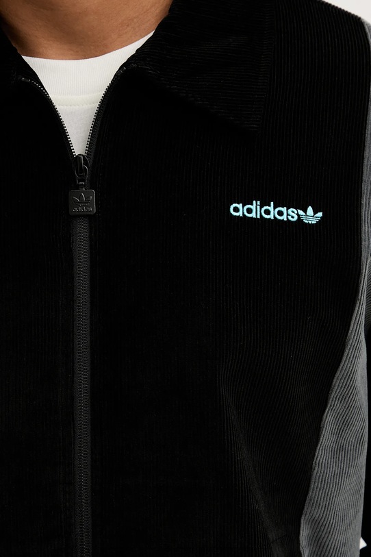 adidas Originals geacă din velur Pro Track Top JX3085 negru