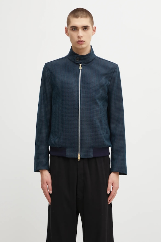 Paul Smith kurtka z dodatkiem wełny bez kaptura granatowy M1R.603Z.T02808