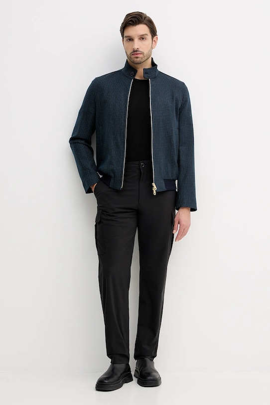 Paul Smith jachetă din amestec de lână M1R.603Z.T02808 bleumarin AW25