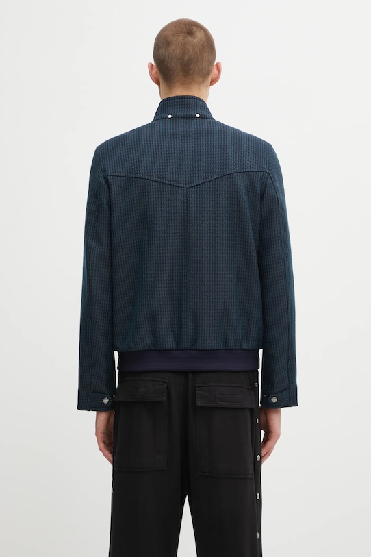 Odzież Paul Smith kurtka z dodatkiem wełny M1R.603Z.T02808 granatowy