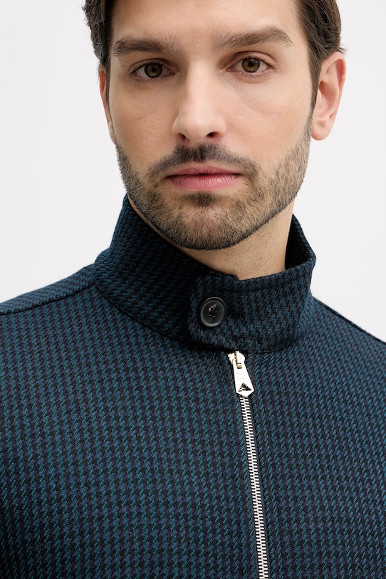 Paul Smith jachetă din amestec de lână bleumarin M1R.603Z.T02808