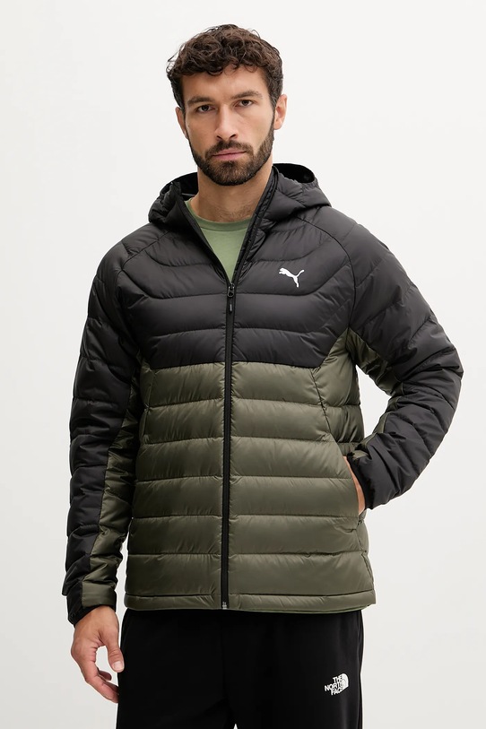 Puma geacă de puf cu captuseala verde 685221