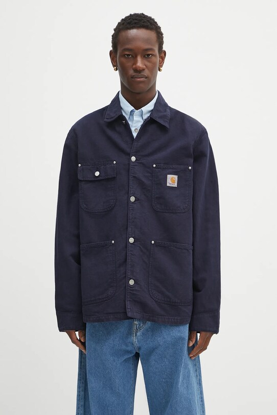 Carhartt WIP kurtka Walter Chore bez kaptura granatowy I035552.1CGD