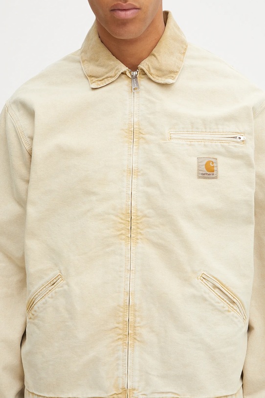 Carhartt WIP kurtka bawełniana OG Detroit beżowy I035555.0ME5F