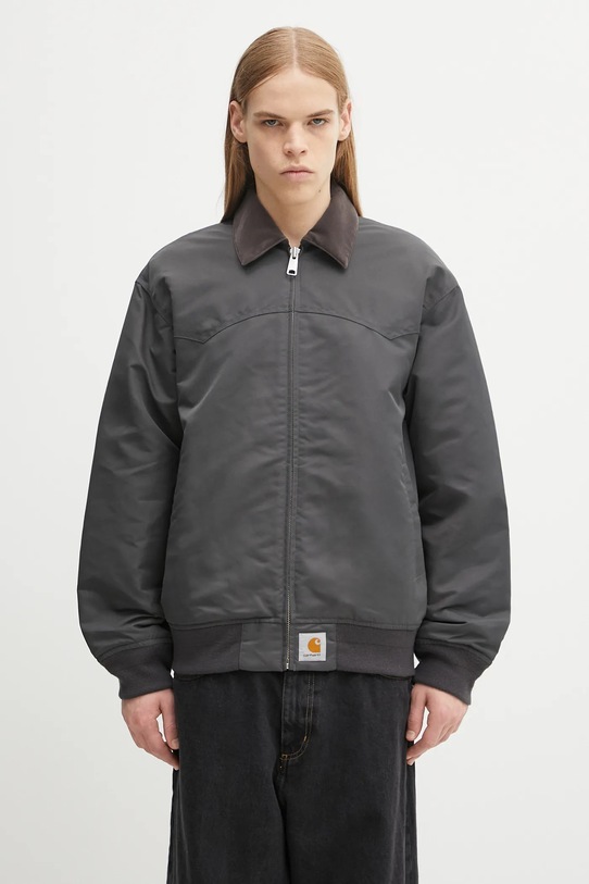 Carhartt WIP kurtka Santa Fe Alumni bez kaptura szary I035147.32BXX