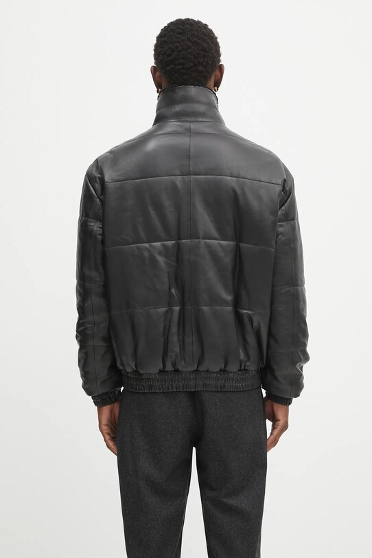 Odzież Drôle de Monsieur kurtka skórzana Le Blouson Cuir PERM.CT109.LH001 czarny
