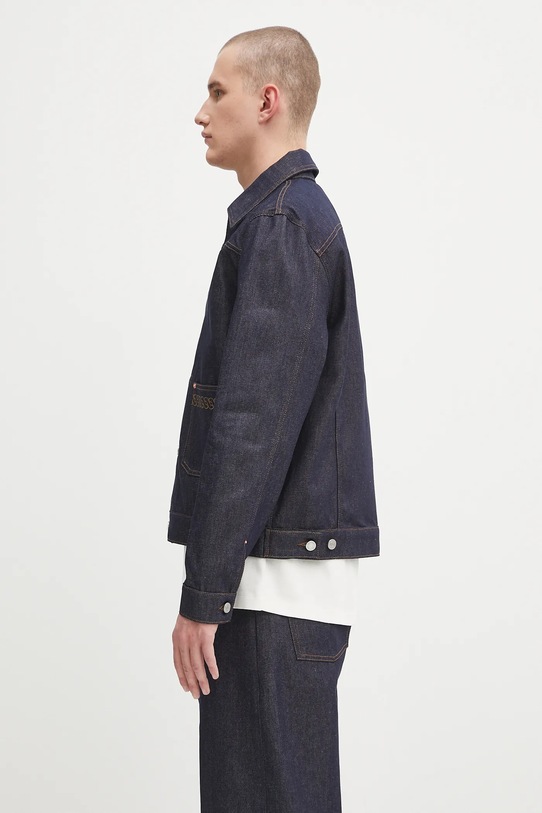 Rifľová bunda Drôle de Monsieur La Veste Denim Brut H.JT172.CO211 tmavomodrá AW25