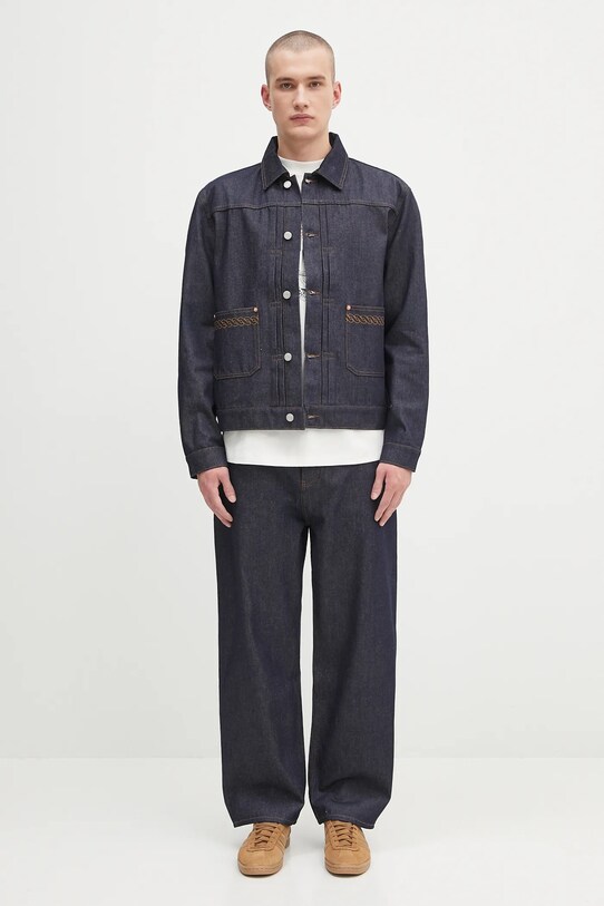 Drôle de Monsieur kurtka jeansowa La Veste Denim Brut H.JT172.CO211
