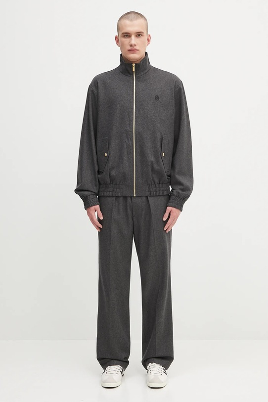 Vlnená bunda Drôle de Monsieur La Trackjacket Flanelle H.JT234.WV008
