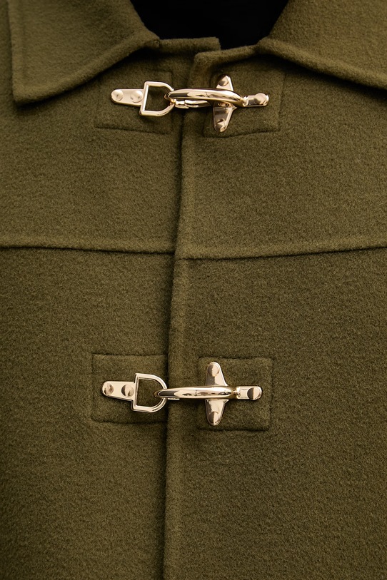 Drôle de Monsieur haină cu lână La Veste Caban I.JT248.WO042 verde