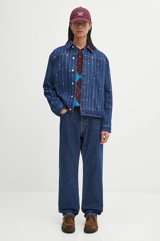 Drôle de Monsieur kurtka jeansowa La veste Denim Monogramme I.JT182.CO238