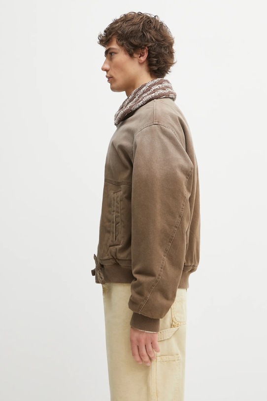 Axel Arigato kurtka jeansowa Axis A3157002 brązowy AW25