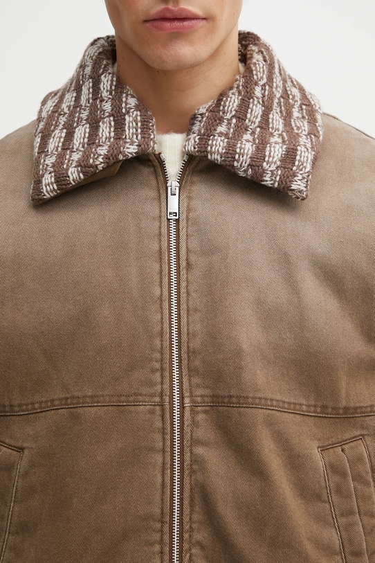 Axel Arigato kurtka jeansowa Axis A3157002 brązowy