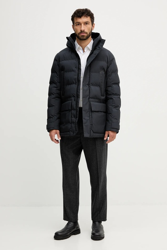 Save The Duck geacă QUINLAN P41866M.LEAF21 negru AW25