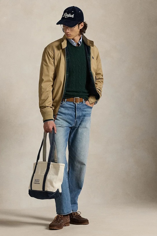 Odzież Polo Ralph Lauren kurtka 710923261 beżowy