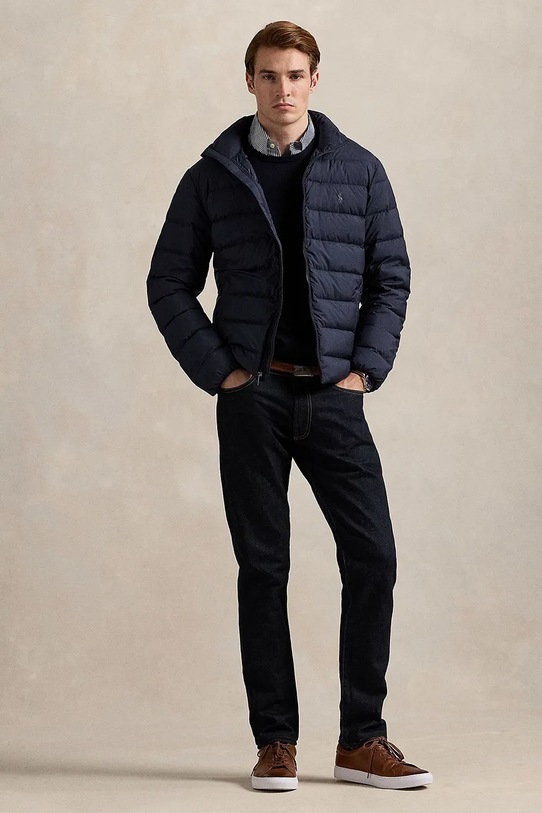 Odzież Polo Ralph Lauren kurtka 710967774 granatowy