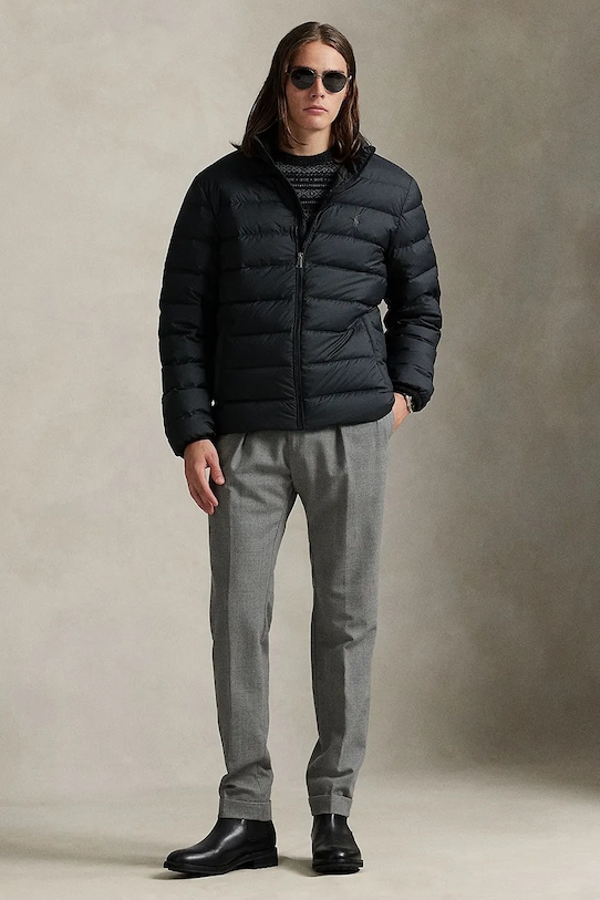 Odzież Polo Ralph Lauren kurtka 710967774 czarny