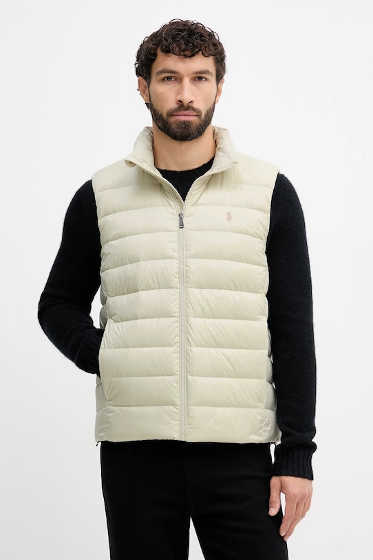 Polo Ralph Lauren bezrękawnik bez kaptura beżowy 710967775