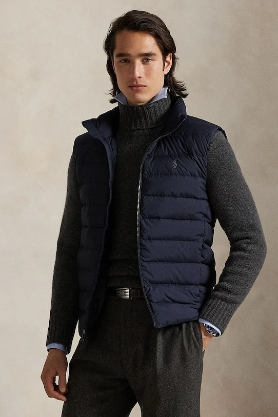 Безрукавка Polo Ralph Lauren слегка утеплённая модель тёмно-синий 710967775