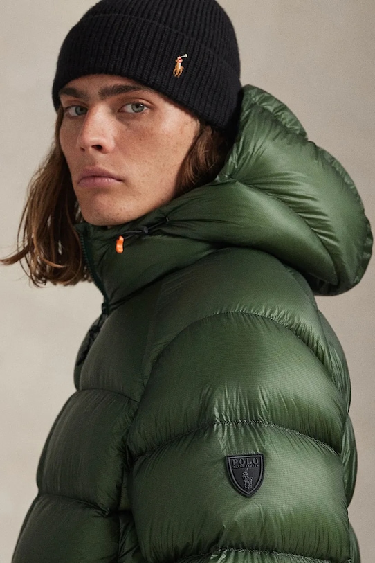 Пуховая куртка Polo Ralph Lauren зелёный 710968113