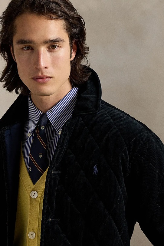 Хлопковая куртка Polo Ralph Lauren тёмно-синий 710968127