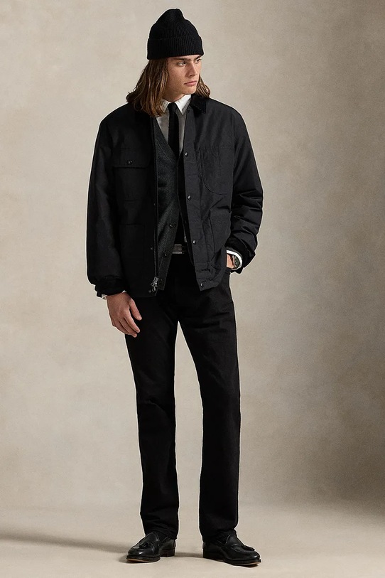 Odzież Polo Ralph Lauren kurtka 710968141 czarny