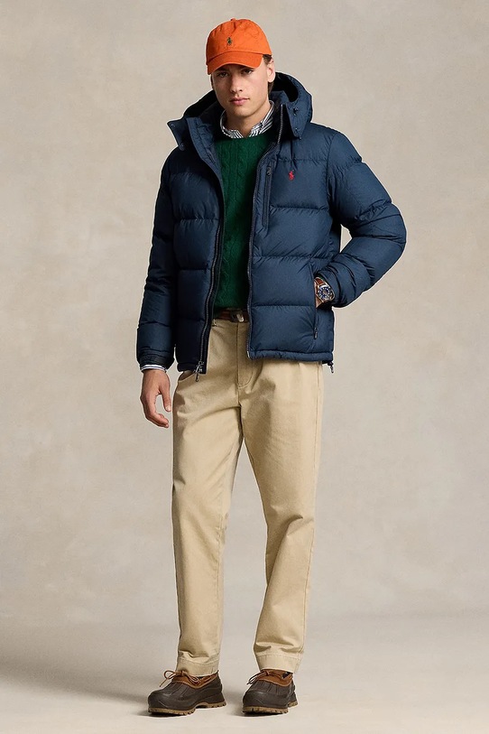 Odzież Polo Ralph Lauren kurtka puchowa 710968278 granatowy