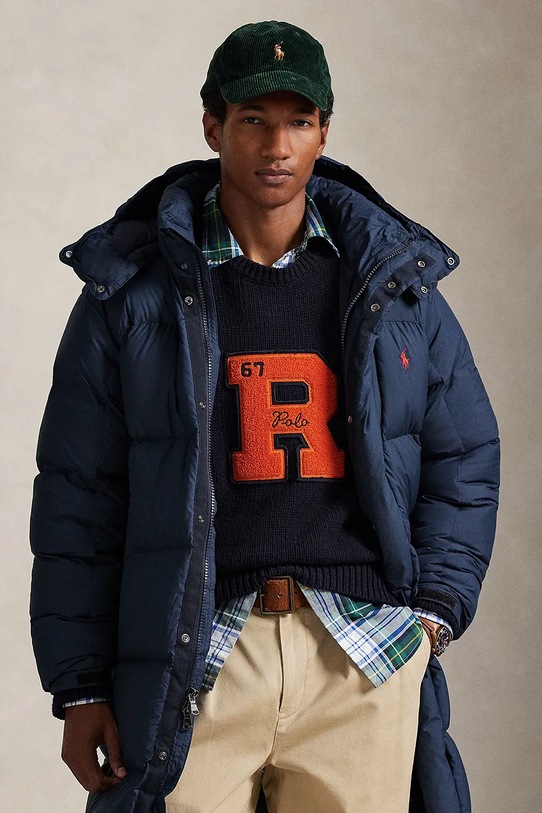 Odzież Polo Ralph Lauren kurtka 710P01338 granatowy