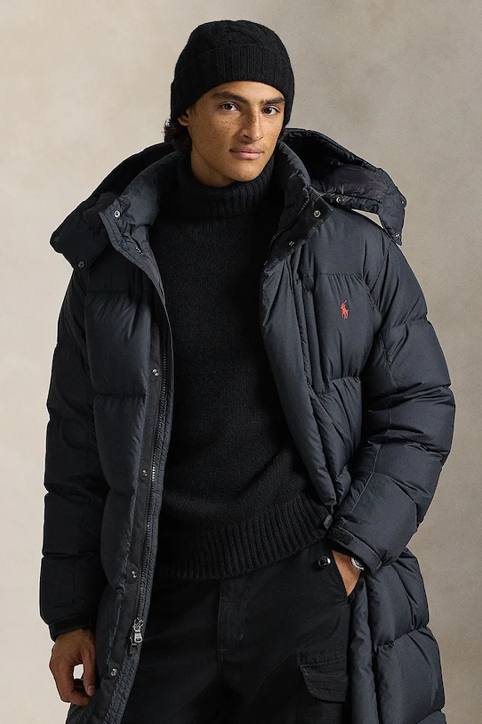 Odzież Polo Ralph Lauren kurtka 710P01338 czarny