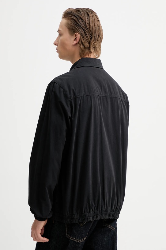 Odzież A.P.C. kurtka koszulowa bawełniana Blouson Gilbert COHKU.M32018 czarny