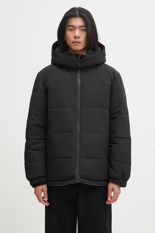 A.P.C. reversible jacket Doudoune Sam with green PSALJ.H30208